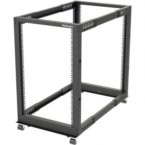 Startech .com 18U 19″ Open Frame Server Rack4 Post, Adjustable Depth 22 to 40″Mobile Network Equipment RackHP ProLiant ThinkServer… 4POSTRACK18U