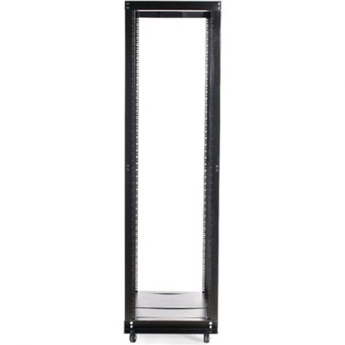 Startech .com 42U Adjustable 4 Post Open Server Equipment Rack CabinetStore your servers, network and telecommunications equipment in this… 4POSTRACKBK