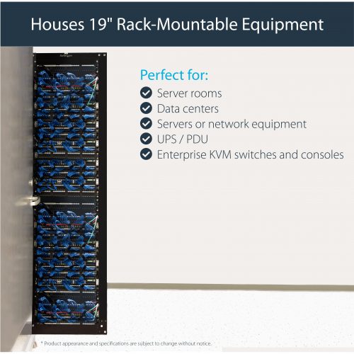 Startech .com 42U Adjustable 4 Post Open Server Equipment Rack CabinetStore your servers, network and telecommunications equipment in this… 4POSTRACKBK