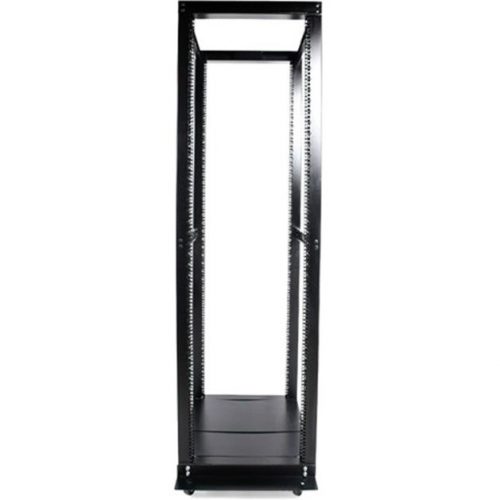 Startech .com 42U Adjustable 4 Post Open Server Equipment Rack CabinetStore your servers, network and telecommunications equipment in this… 4POSTRACKBK