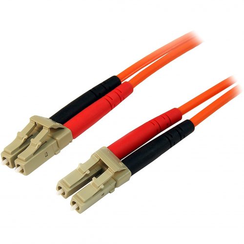 Startech .com 15m Fiber Optic CableMultimode Duplex 50/125LSZHLC/LCOM2LC to LC Fiber Patch CableConnect fiber network devic… 50FIBLCLC15