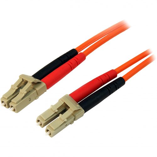 Startech .com 5m Fiber Optic CableMultimode Duplex 50/125LSZHLC/LCOM2LC to LC Fiber Patch CableConnect fiber network devices… 50FIBLCLC5