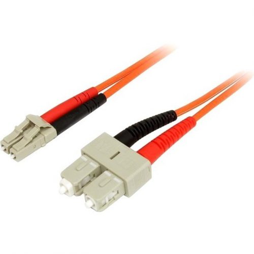 Startech .com 3m Fiber Optic CableMultimode Duplex 50/125LSZHLC/SCOM2LC to SC Fiber Patch CableLC Male NetworkSC Male Net… 50FIBLCSC3