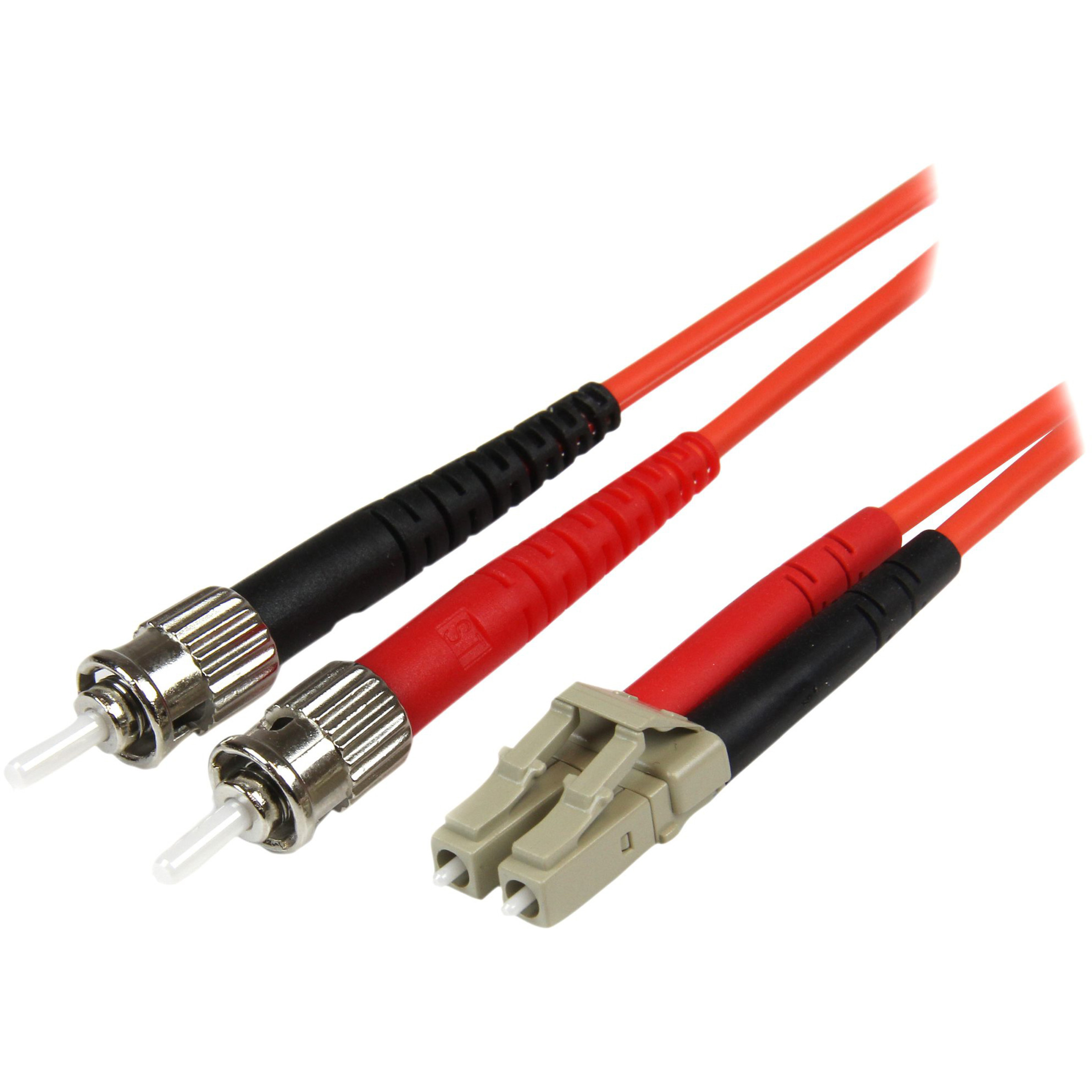 Startech .com 1m Fiber Optic CableMultimode Duplex 50/125LSZHLC/STOM2LC to ST Fiber Patch CableConnect fiber network devices… 50FIBLCST1