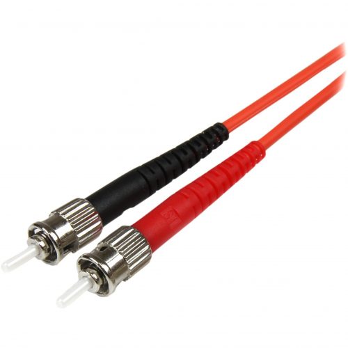 Startech .com 1m Fiber Optic CableMultimode Duplex 50/125LSZHLC/STOM2LC to ST Fiber Patch CableConnect fiber network devices… 50FIBLCST1