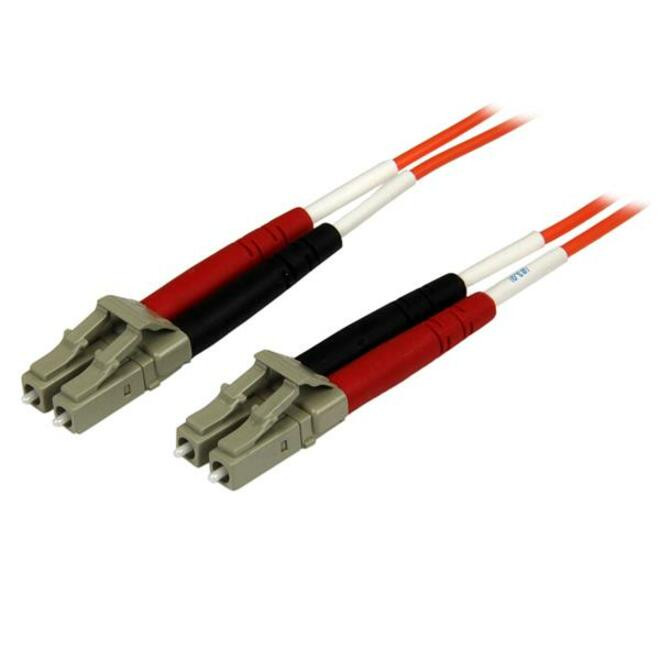 Startech 2m Fiber Optic CableMultimode Duplex 50/125OFNP PlenumLC/LCOM2LC to LC Fiber Patch Cable6.56 ft Fiber Optic Network Cable… 50FIBPLCLC2
