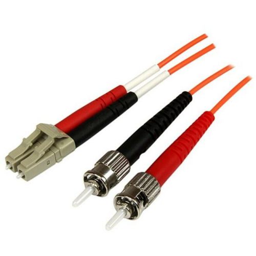 Startech 3m Fiber Optic CableMultimode Duplex 50/125OFNP PlenumLC/STOM2LC to ST Fiber Patch Cable9.84 ft Fiber Optic Network Cable… 50FIBPLCST3