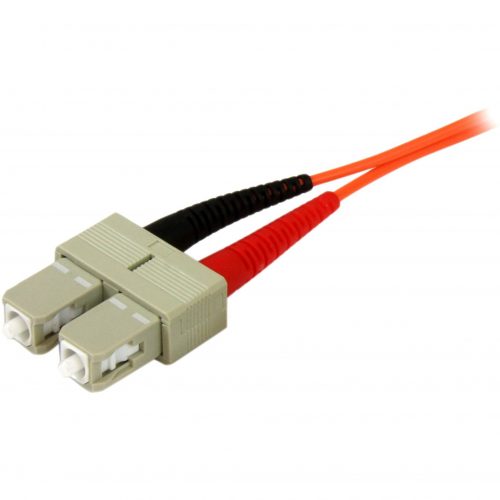 Startech .com 2m Fiber Optic CableMultimode Duplex 50/125OFNP PlenumSC/SCOM2SC to SC Fiber Patch CableProvide a high-perfor… 50FIBPSCSC2