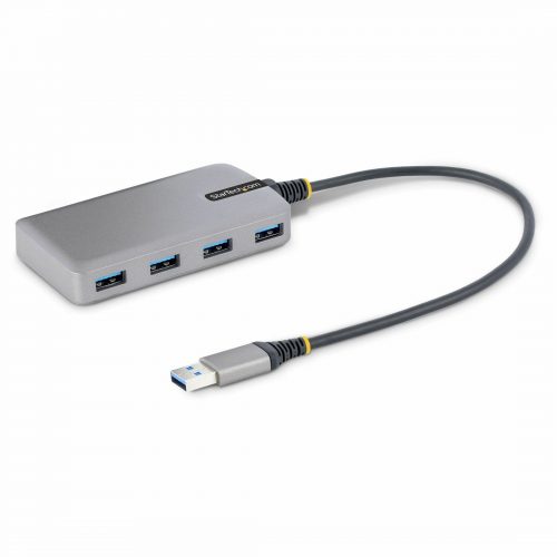 Startech .com 4-Port USB Hub, USB 3.0 5Gbps, Bus Powered, USB-A to 4xA w/ Optional Auxiliary Power, Portable Laptop USB Hub, 1ft/30cm Cab… 5G4AB-USB-A-HUB