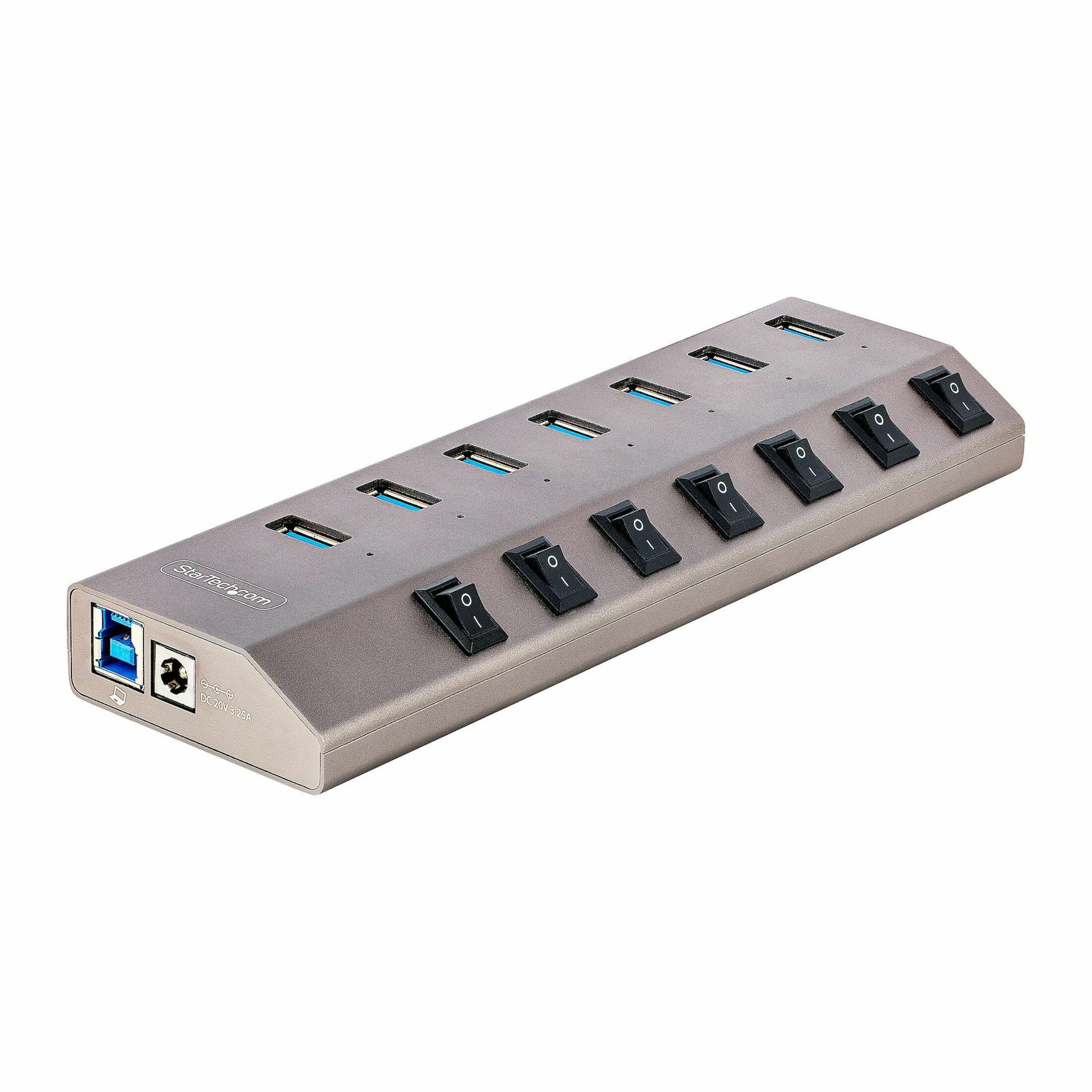 Startech .com 7-Port Self-Powered USB-C Hub with Individual On/Off