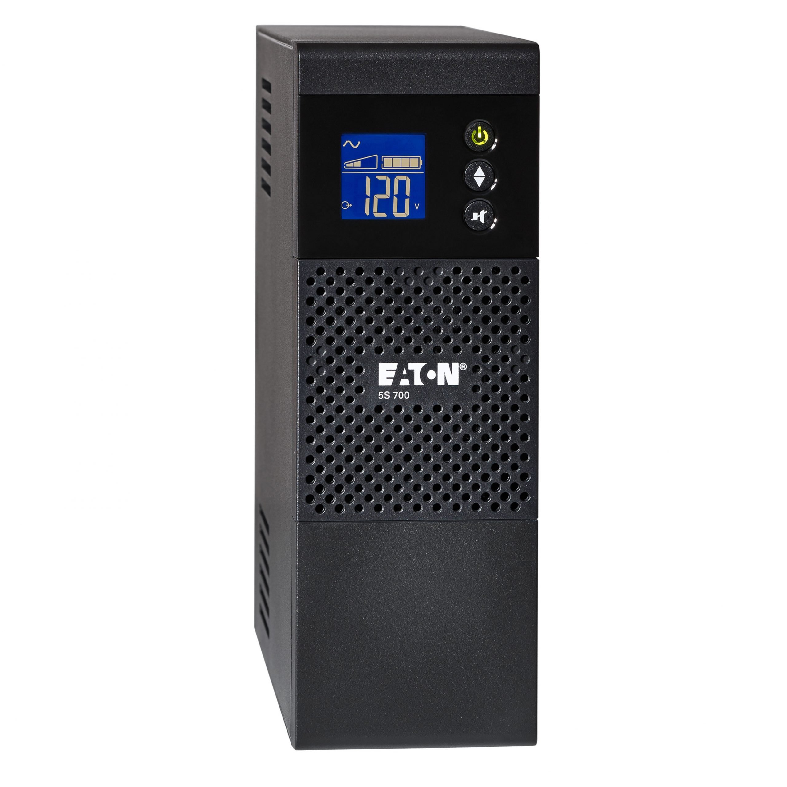 Eaton 5S UPS 700 VA 420 Watt 120V Line-Interactive Battery Backup Tower USB LCDTower2 Minute Stand-by110 V AC Input115 V AC Output… 5S700LCD