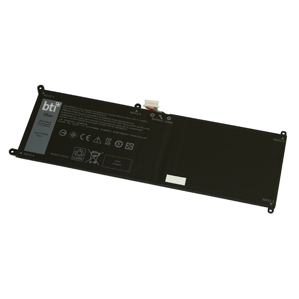 Battery Technology BTI For Notebook Rechargeable3947 mAh7.6 V DC 7VKV9-BTI