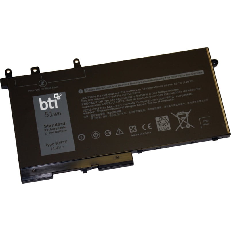 Battery Technology BTI For Notebook Rechargeable4254 mAh51 Wh11.40 V 93FTF-BTI