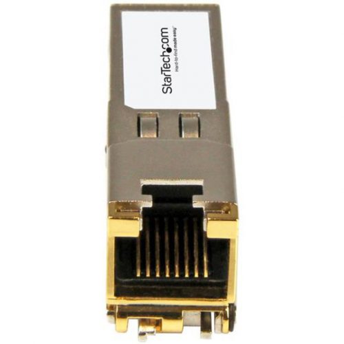 Startech .com Brocade 90549 Compatible SFP Module1000BASE-T1GE Gigabit Ethernet SFP to RJ45 Cat6/Cat5e Transceiver100mBrocade 95… 90549-ST