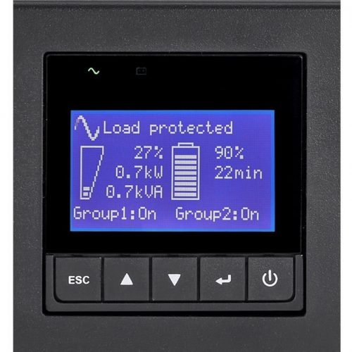 Eaton 9PX Lithium-Ion UPS 3000VA 2400W 120V 9PX On-Line Double-Conversion UPS7 Outlets, Network Card Option, USB, RS-232, 2U Rack/Tower -… 9PX3000RT-L