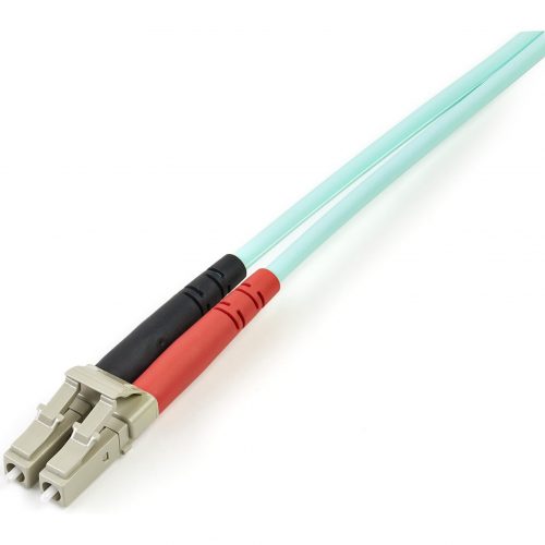 Startech .com 2m Fiber Optic Cable10 Gb AquaMultimode Duplex 50/125LSZHLC/LCOM3LC to LC Fiber Patch CableLC MaleLC Mal… A50FBLCLC2