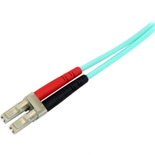 Startech 2m Fiber Optic Cable10 Gb AquaMultimode Duplex 50/125LSZHLC/SCOM3LC to SC Fiber Patch Cable2m2 x LC Male2 x SC Mal… A50FBLCSC2