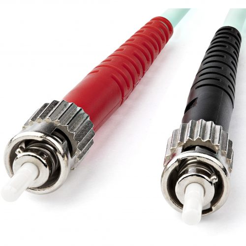 Startech .com 1m Fiber Optic Cable10 Gb AquaMultimode Duplex 50/125LSZHST/STOM3ST to ST Fiber Patch CableDeliver fast, re… A50FBSTST1
