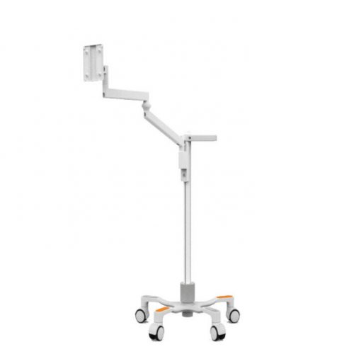 Cta Digital Accessories Medical VESA Compatible Articulating Arm Rolling Floor Stand33 lb Load CapacityFloorMetal ADD-MAAVFL