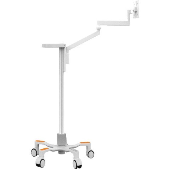 Cta Digital Accessories Medical VESA Compatible Articulating Arm Rolling Floor Stand33 lb Load CapacityFloorMetal ADD-MAAVFL