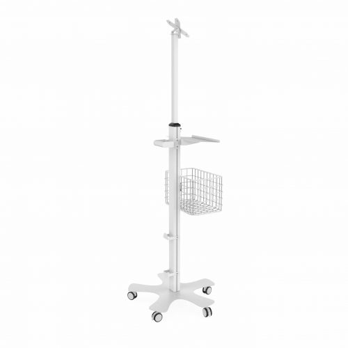 Cta Digital Accessories Medical Floor Stand with VESA Plate21 lb Load Capacity53.9″ Height x 18.4″ Width x 18.7″ DepthFloorMetal ADD-MFS