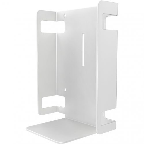 Cta Digital Accessories Metal Sanitizer Bottle Holder for Mobile Floor Stands (White)1.6″ x 2.2″ x 4.3″ xMetal1White ADD-SBMW