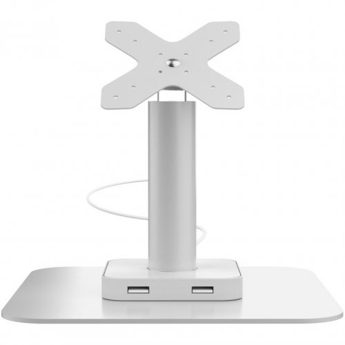 Cta Digital Accessories Desk Mount for Speaker, Smartphone, EnclosureWhite75 x 75, 100 x 100 VESA Standard ADD-USBPOSW