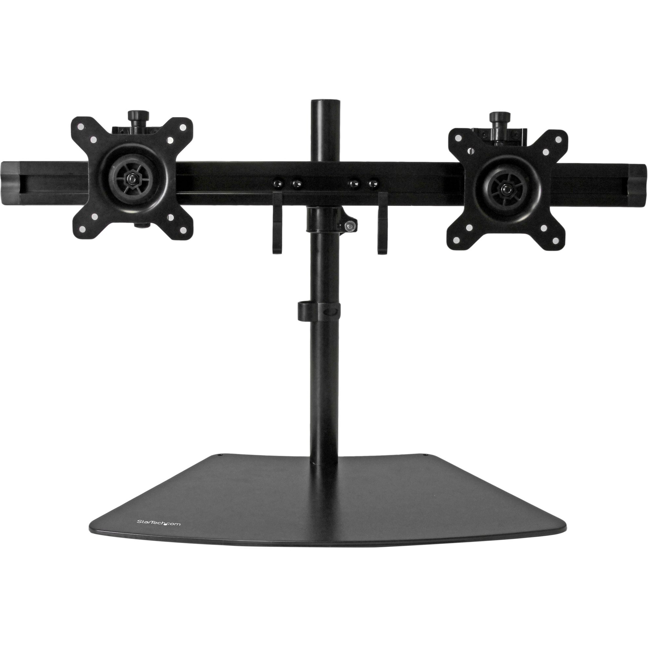 Startech .com Dual Monitor StandHorizontalFor up to 24″ VESA MonitorsBlackAdjustable Computer Monitor StandSteel & AluminumSa… ARMBARDUO