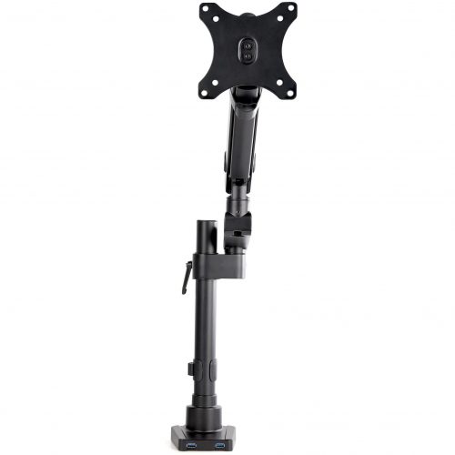 Startech .com Desk Mount Monitor Arm with 2x USB 3.0 portsFull Motion Single Monitor Pole Mount up to 8kg VESA DisplayC-Clamp/Grommet… ARMPIVOT2USB3