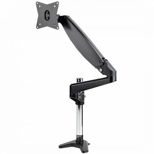 Startech .com Desk Mount Monitor Arm for Single VESA Display 32″ , 8kg/17.6lb, Full Motion Articulating & Height Adjustable, C-Clamp/Grommet -… ARMPIVOTE2