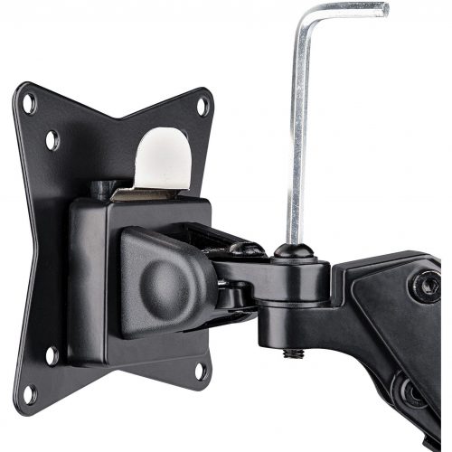 Startech .com Desk Mount Monitor Arm for Single VESA Display 32″ , 8kg/17.6lb, Full Motion Articulating & Height Adjustable, C-Clamp/Grommet -… ARMPIVOTE2