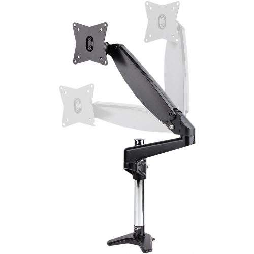 Startech .com Desk Mount Monitor Arm for Single VESA Display 32″ , 8kg/17.6lb, Full Motion Articulating & Height Adjustable, C-Clamp/Grommet -… ARMPIVOTE2