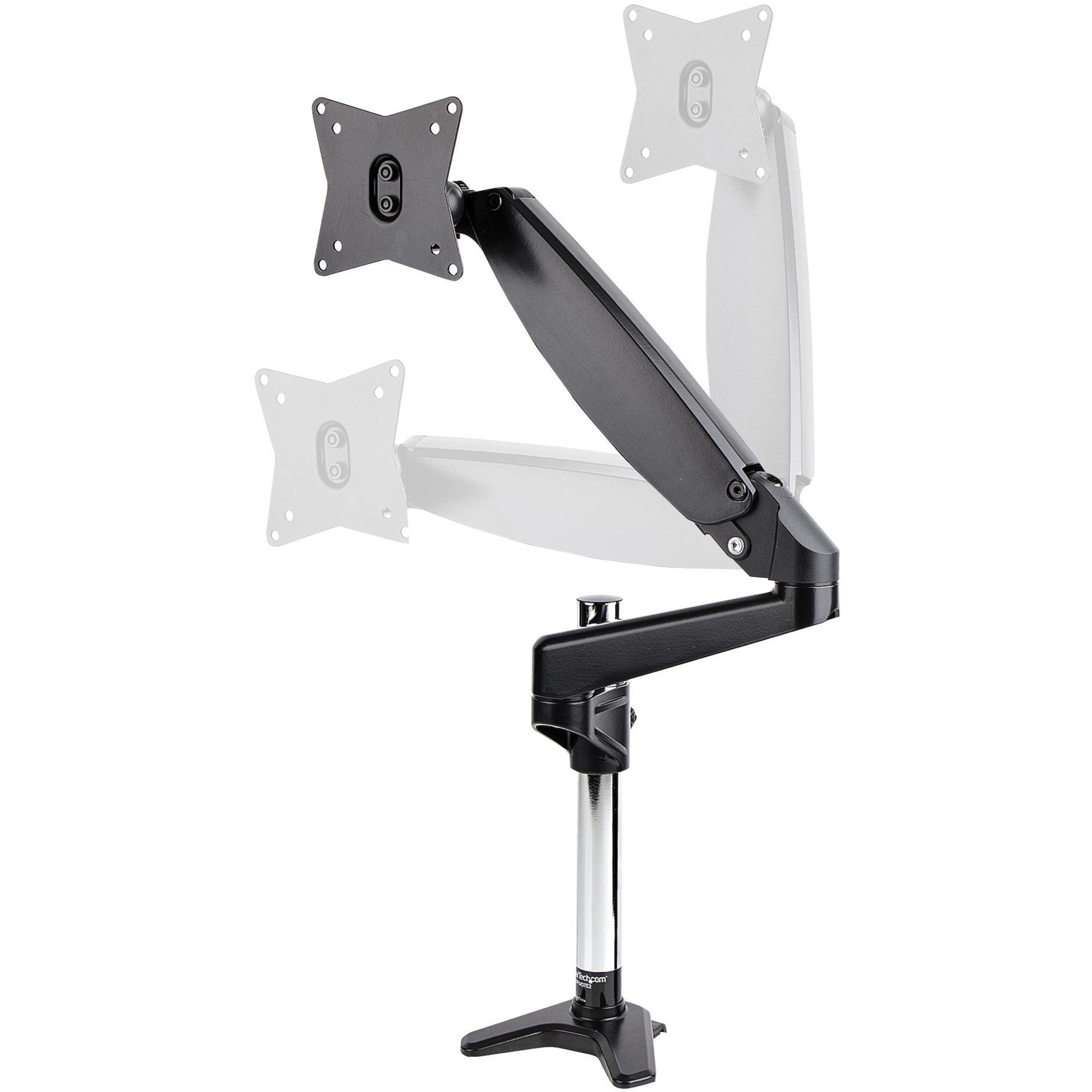 StarTech.com ARMDUALPIVOT  StarTech.com Support Double Écran PC - Bras  Double Moniteur VESA - 32 8kg - Empilables Verticalement - Porte 2 Écrans  Hauteur Réglable/Articulé - Fixation Pince/ illet