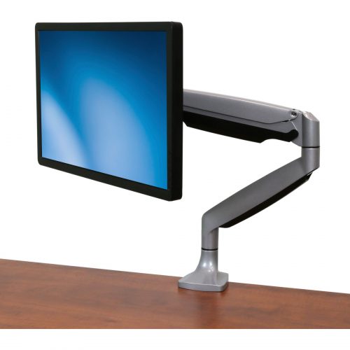 Startech .com Single Desk Mount Monitor ArmFull MotionArticulatingFor VESA Mount Monitors up to 34″Heavy Duty AluminumSilver -… ARMPIVOTHD