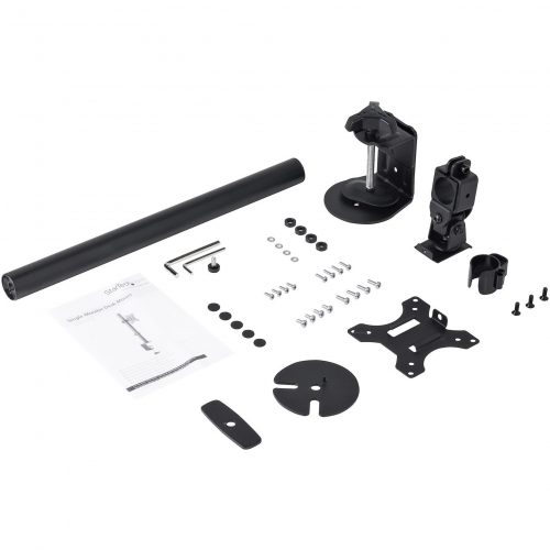 Startech .com Single Monitor Desk MountAdjustable Single Monitor VESA Mount 8kg DisplayErgonomic Pole Mount ArmC-Clamp/GrommetVESA… ARMPIVOTV2