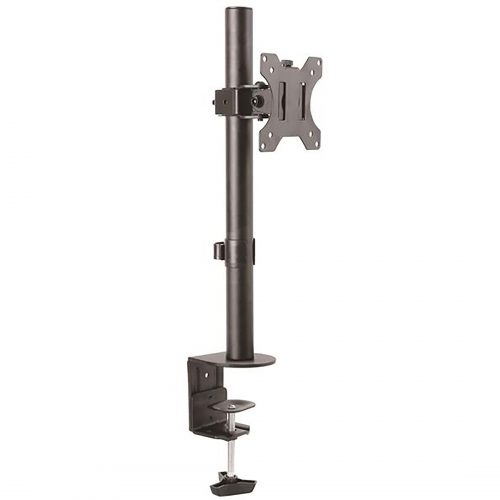 Startech .com Single Monitor Desk MountAdjustable Single Monitor VESA Mount 8kg DisplayErgonomic Pole Mount ArmC-Clamp/GrommetVESA… ARMPIVOTV2