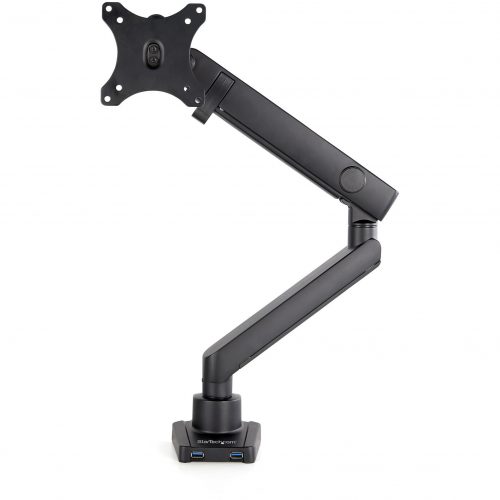 Startech .com Desk Mount Monitor Arm with 2x USB 3.0 portsSlim Full Motion Single Monitor VESA Mount up to 8kg DisplayC-Clamp/Grommet… ARMSLIM2USB3