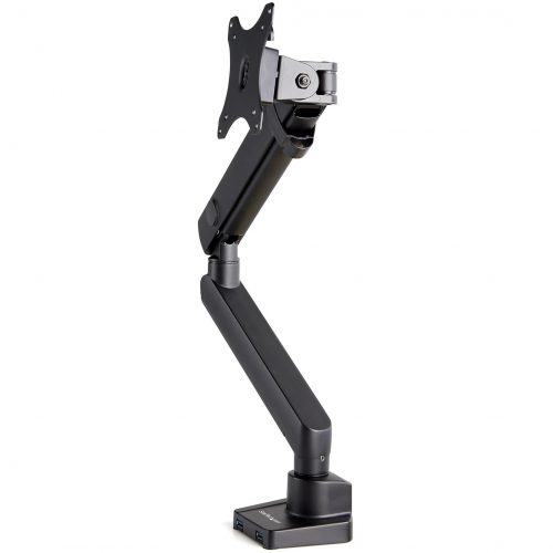 Startech .com Desk Mount Monitor Arm with 2x USB 3.0 portsSlim Full Motion Single Monitor VESA Mount up to 8kg DisplayC-Clamp/Grommet… ARMSLIM2USB3