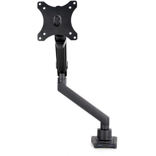 Startech .com Desk Mount Monitor Arm with 2x USB 3.0 portsSlim Full Motion Single Monitor VESA Mount up to 8kg DisplayC-Clamp/Grommet… ARMSLIM2USB3