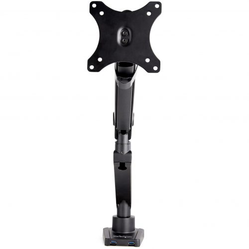 Startech .com Desk Mount Monitor Arm with 2x USB 3.0 portsSlim Full Motion Single Monitor VESA Mount up to 8kg DisplayC-Clamp/Grommet… ARMSLIM2USB3