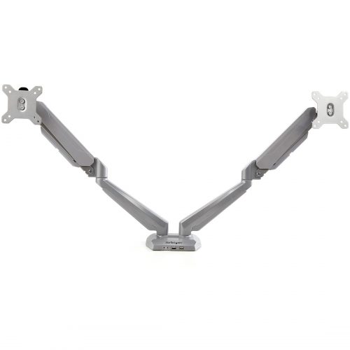 Startech .com Desk Mount Dual Monitor Arm with USB & 3.5mm AudioDesk Clamp Ergonomic VESA Mount for up to 32 inch DisplaysFull Motion -… ARMSLIMDUOS