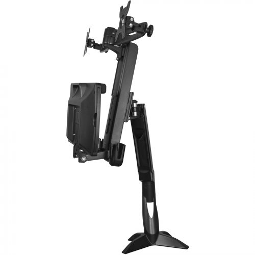 Startech .com Sit Stand Dual Monitor ArmDesk Mount Standing Computer Workstation 24″ DisplaysAdjustable Stand Up Arm w/ Keyboard TrayD… ARMSTSCP2