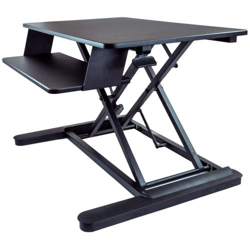 Startech .com Sit Stand Desk ConverterKeyboard TrayHeight Adjustable Ergonomic Desktop/Tabletop Standing DeskLarge 35″x21″ SurfaceSi… ARMSTSLG