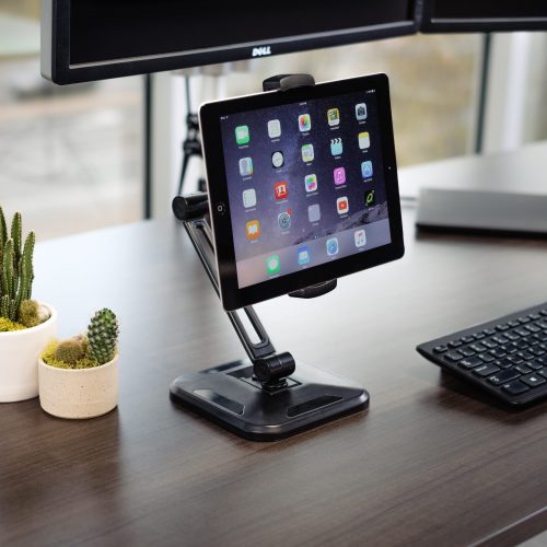 Startech .com Adjustable Tablet Stand with ArmUniversal Mount for 4.7″ to 12.9″ Tablets such as the iPad ProTablet Desk Stand or Wall Mou… ARMTBLTDT