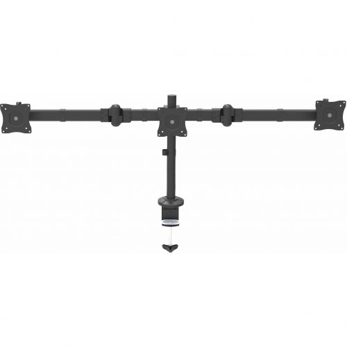 Startech .com Desk Mount Triple Monitor Arm3 VESA 27″ DisplaysErgonomic Height Adjustable Articulating Pole MountClamp/GrommetVESA 75… ARMTRIO