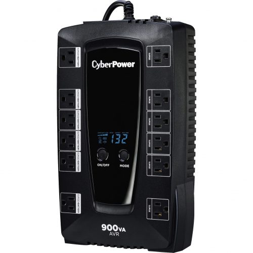 Cyber Power AVRG750LCD Intelligent LCD UPS Systems750VA/450W, 120 VAC, NEMA 5-15P, Compact, 12 Outlets, LCD, Panel® Personal, $150… AVRG750LCD