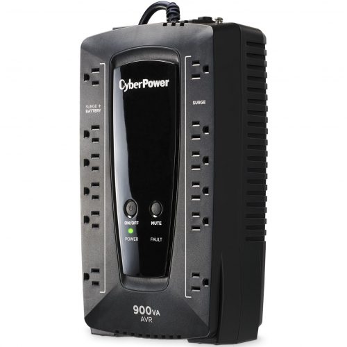 Cyber Power AVRG900U AVR UPS Systems900VA/480W, 120 VAC, NEMA 5-15P, Compact, 12 Outlets, Panel® Personal, $200000 CEG,  Warranty AVRG900U