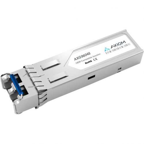 Axiom Memory Solutions 1000BASE-SX SFP 2K Transceiver for CiscoGLC-SX-MM-2KTAA CompliantFor Optical Network, Data Networking1 x 1000Base-SX Network… AXG96048