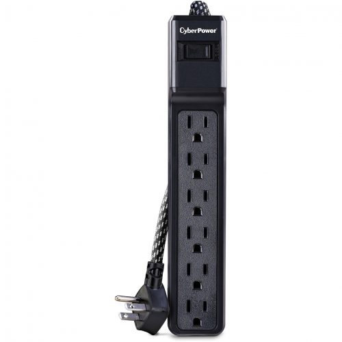 Cyber Power B608B 6-Outlet Surge Suppressor/Protector6 x NEMA 5-15R500 J B608B