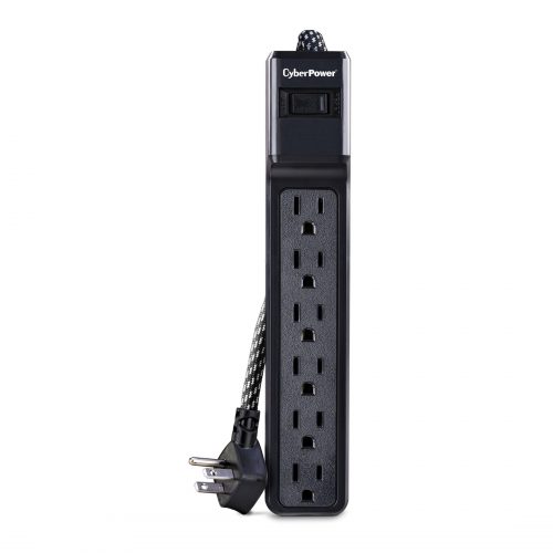 Cyber Power B608B 6-Outlet Surge Suppressor/Protector6 x NEMA 5-15R500 J B608B